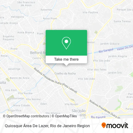 Quiosque Área De Lazer map