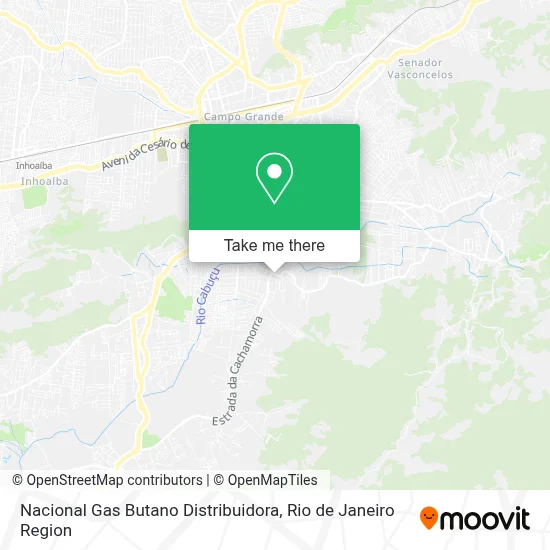 Nacional Gas Butano Distribuidora map