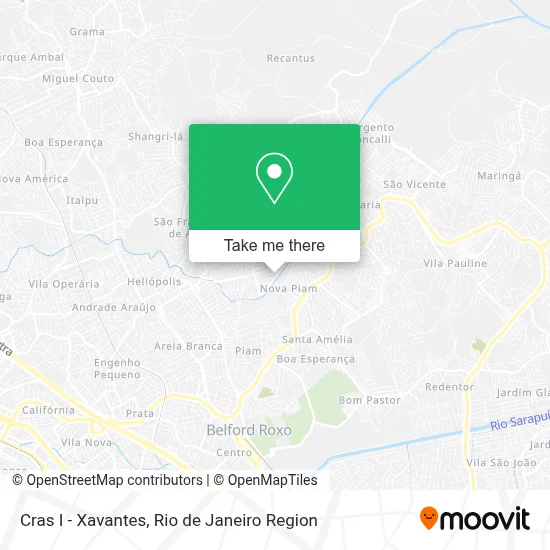 Cras I - Xavantes map