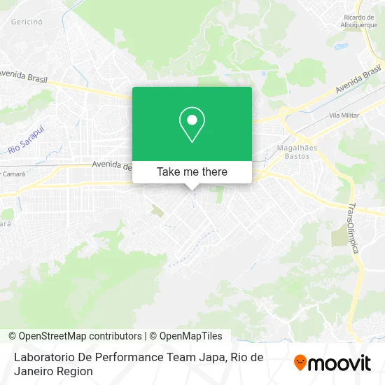 Laboratorio De Performance Team Japa map