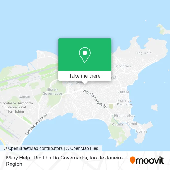 Mary Help - Rio Ilha Do Governador map