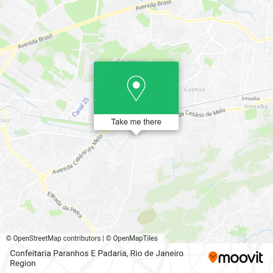 Confeitaria Paranhos E Padaria map