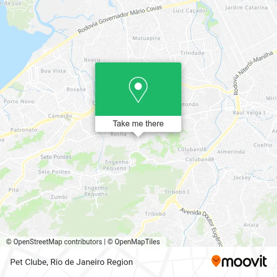 Pet Clube map