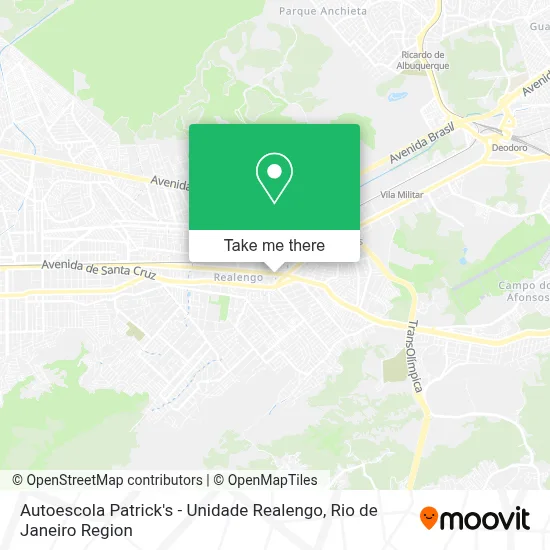 Autoescola Patrick's - Unidade Realengo map