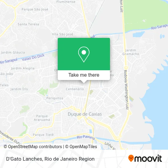 D'Gato Lanches map