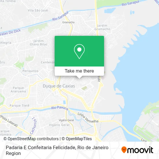 Padaria E Confeitaria Felicidade map