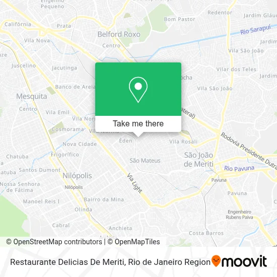 Restaurante Delicias De Meriti map