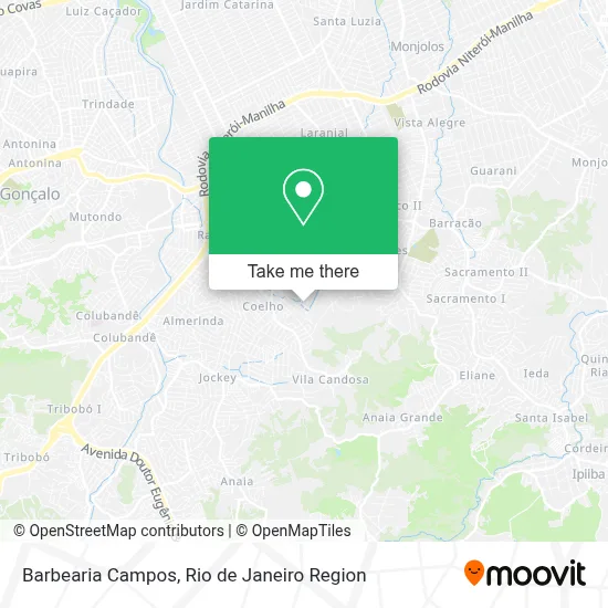 Barbearia Campos map