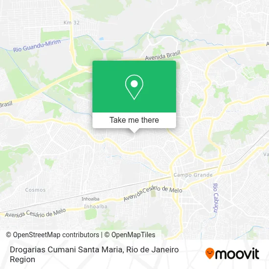 Drogarias Cumani Santa Maria map
