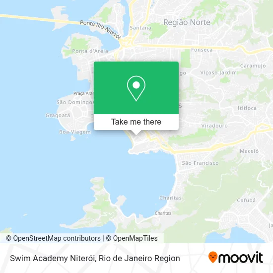 Swim Academy Niterói map