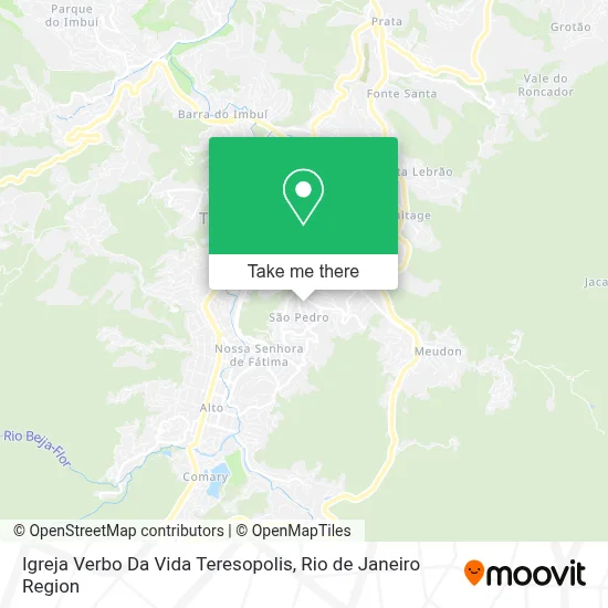 Igreja Verbo Da Vida Teresopolis map