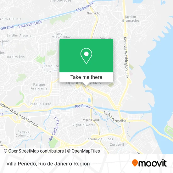 Villa Penedo map