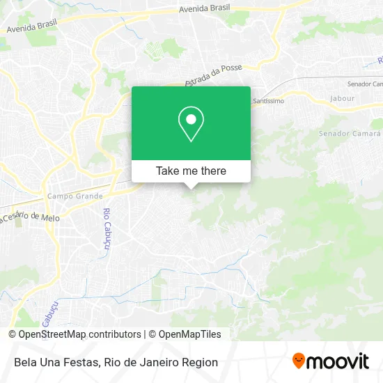 Bela Una Festas map