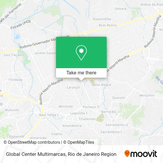 Global Center Multimarcas map
