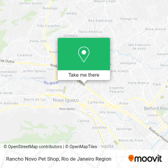 Rancho Novo Pet Shop map