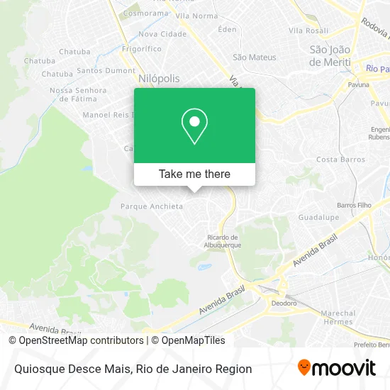 Quiosque Desce Mais map