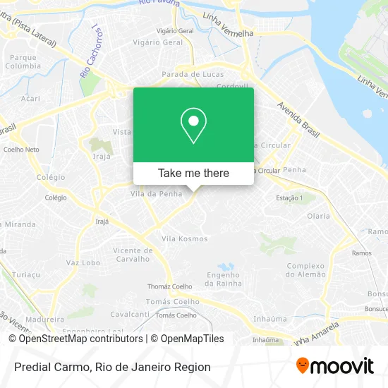 Predial Carmo map
