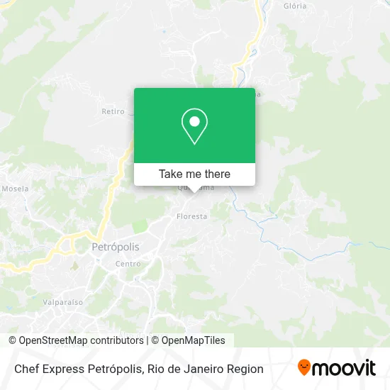 Chef Express Petrópolis map