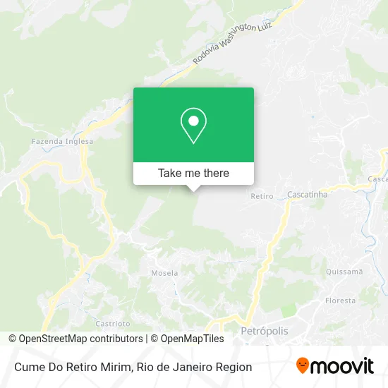 Cume Do Retiro Mirim map