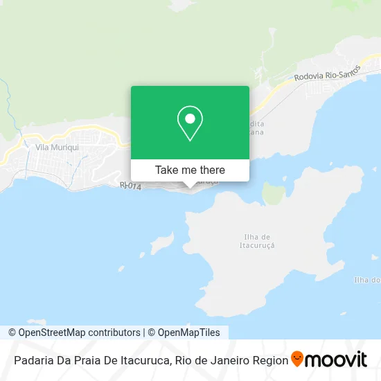 Padaria Da Praia De Itacuruca map