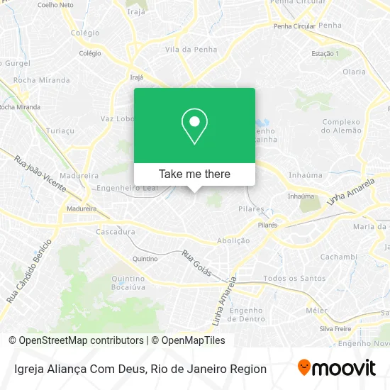 Igreja Aliança Com Deus map