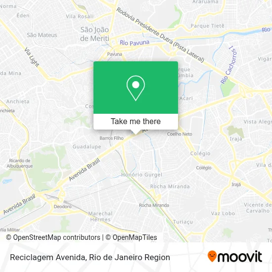 Reciclagem Avenida map
