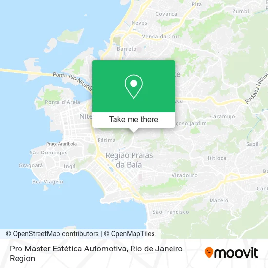 Pro Master Estética Automotiva map