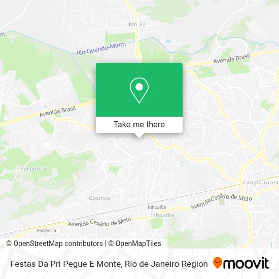 Festas Da Pri Pegue E Monte map