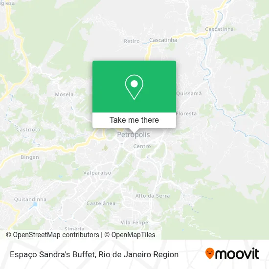 Espaço Sandra's Buffet map