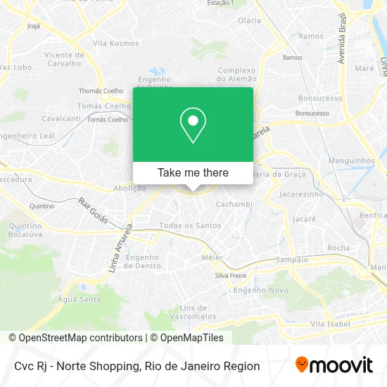 Cvc Rj - Norte Shopping map