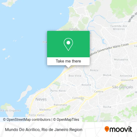 Mundo Do Acrílico map