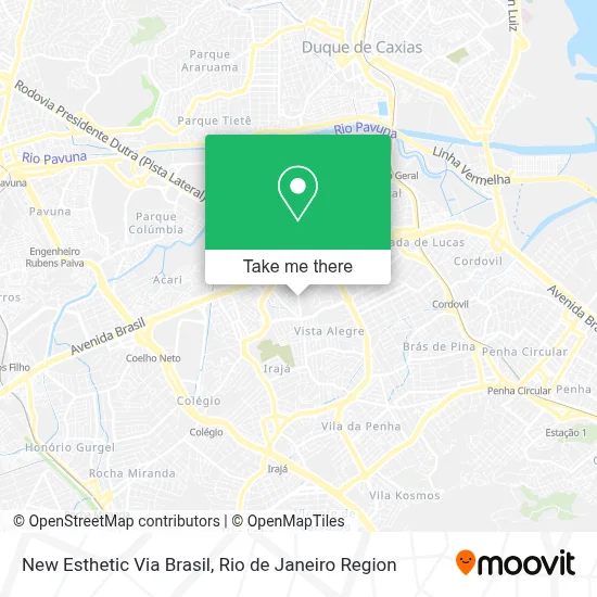 New Esthetic Via Brasil map