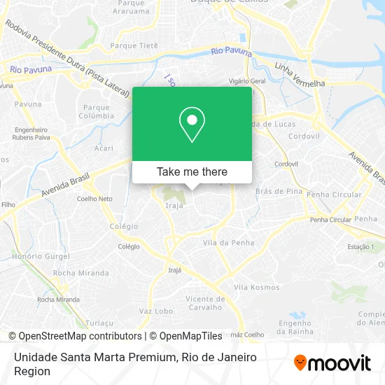 Unidade Santa Marta Premium map