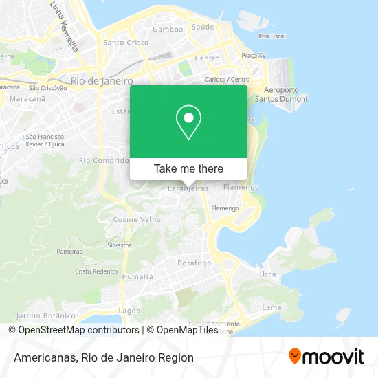 Americanas map