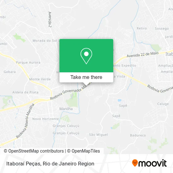 Itaboraí Peças map