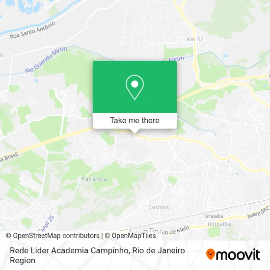 Rede Lider Academia Campinho map