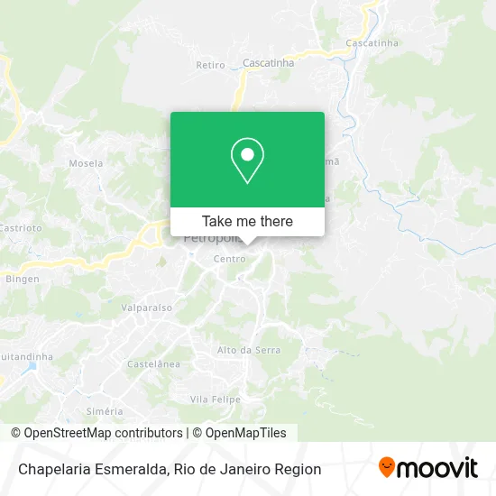 Chapelaria Esmeralda map