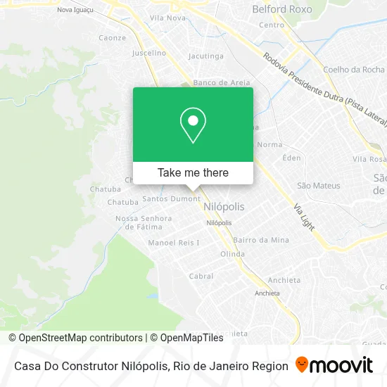 Casa Do Construtor Nilópolis map