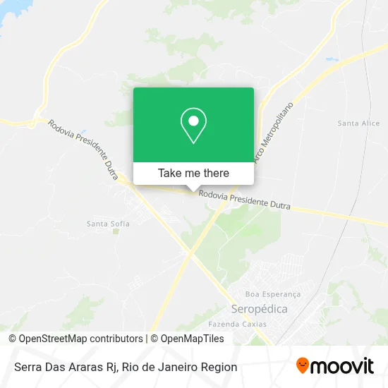Serra Das Araras Rj map