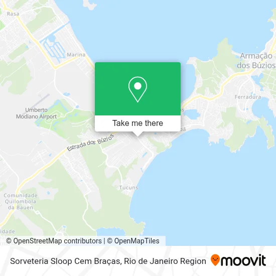Sorveteria Sloop Cem Braças map