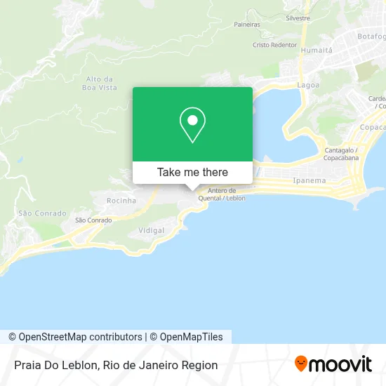 Praia Do Leblon map