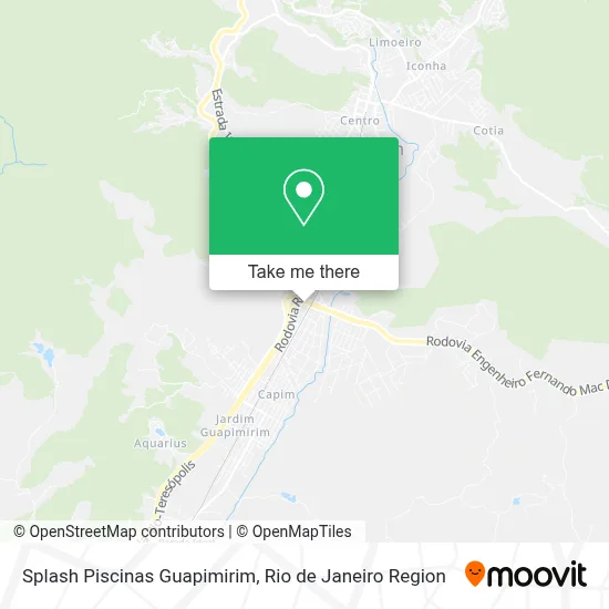 Splash Piscinas Guapimirim map