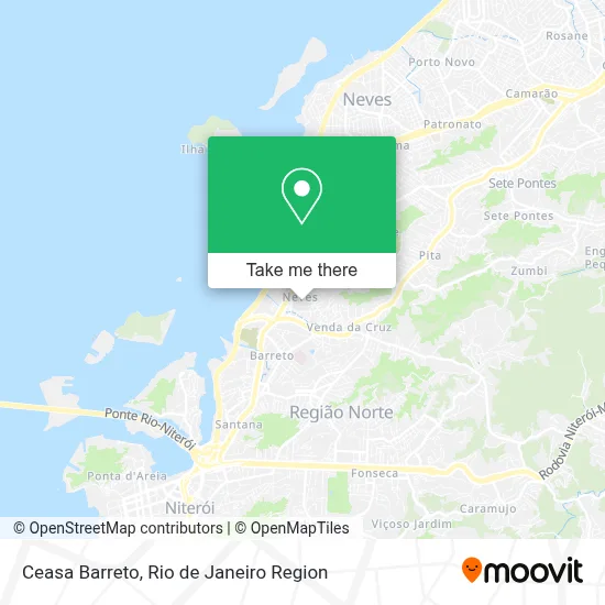 Ceasa Barreto map