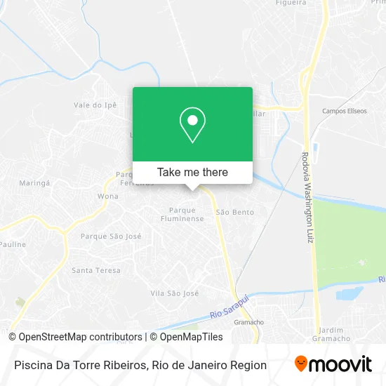Piscina Da Torre Ribeiros map