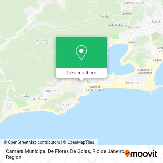Camara Municipal De Flores De Goias map