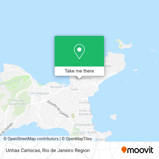 Unhas Cariocas map