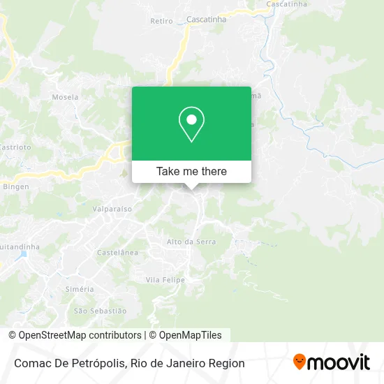 Comac De Petrópolis map