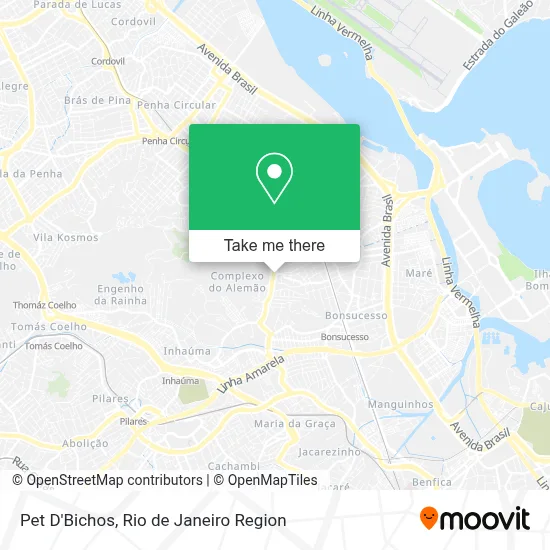 Pet D'Bichos map