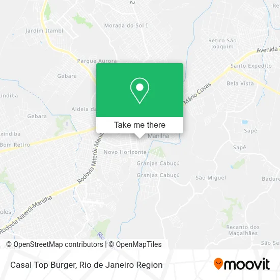 Casal Top Burger map