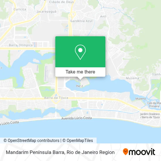 Mandarim Península Barra map